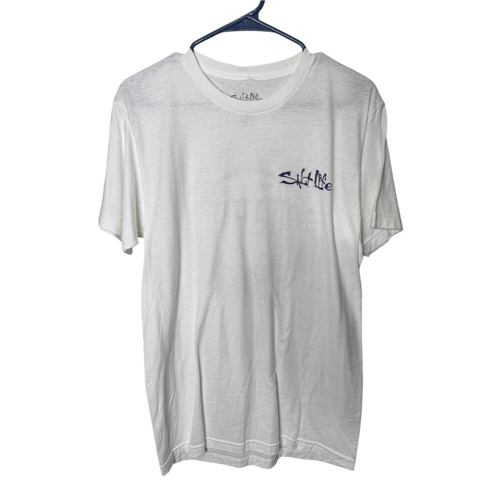 Salt Life White Large Aquaholic T-Shirt NWT
